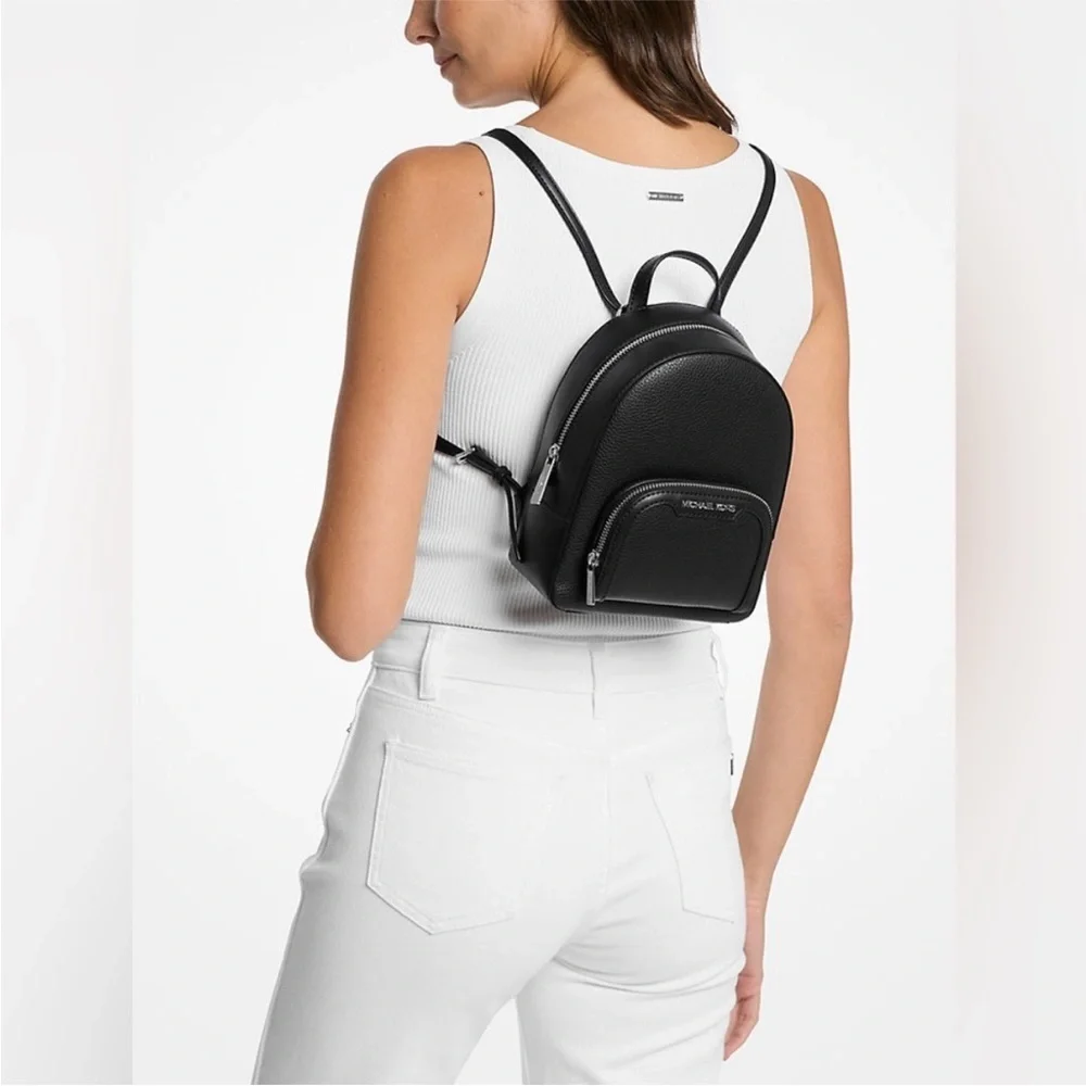 Michael Kors Jaycee Extra-Small Pebbled Leather Convertible Backpack Crossbody